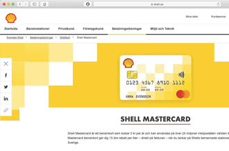 Shell Kreditkort u2013 bensinkort med bonus och räntefri månad