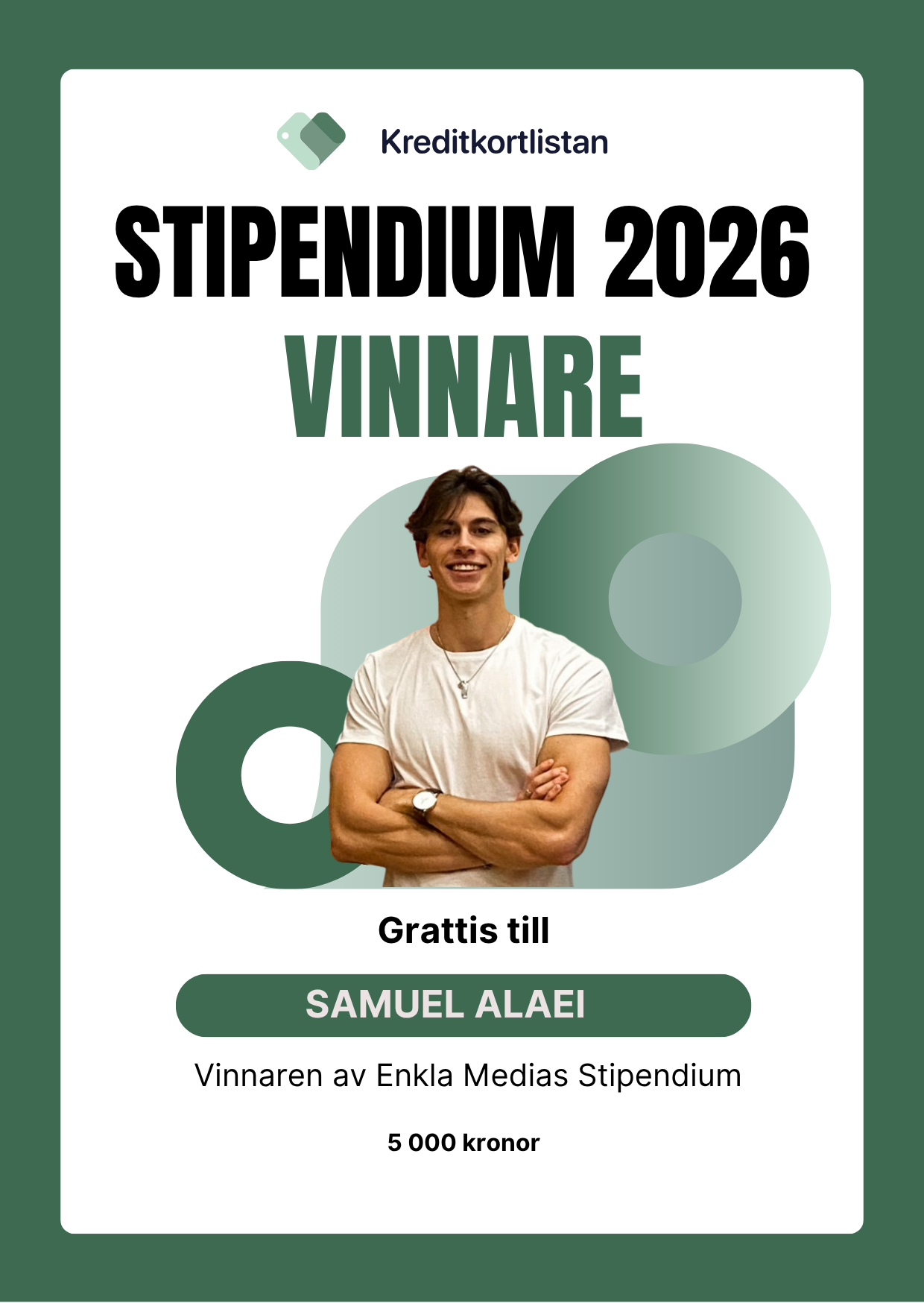 Samuel Alaei Enkla Media Stipendium
